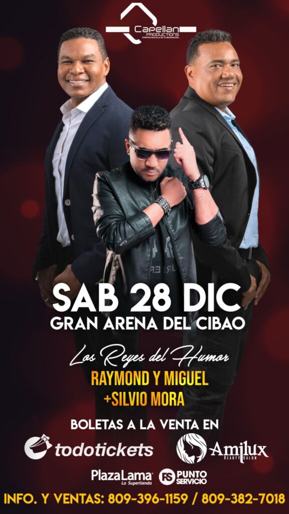 “Los 30 años de Los Reyes del Humor” serán celebrados en Gran Arena del Cibao