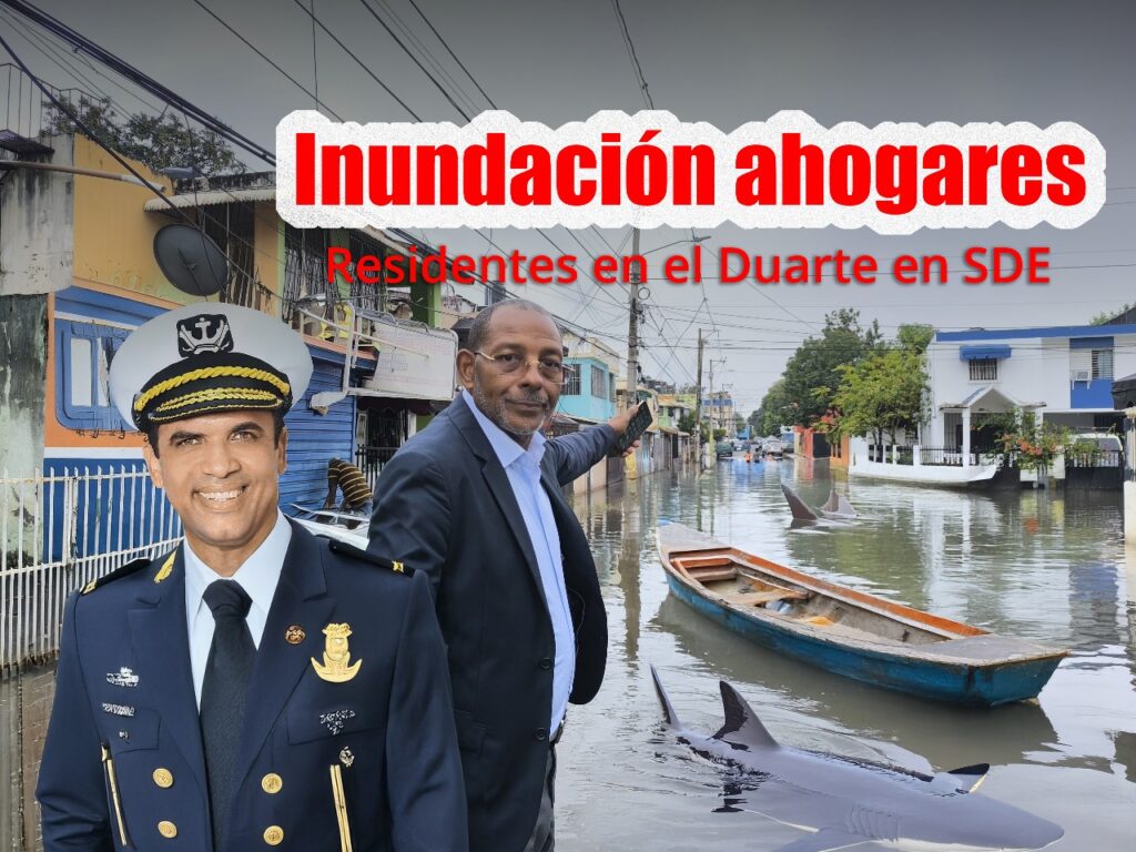 URGENTE: Inundación en Residencial Juan Pablo Duarte en SDE